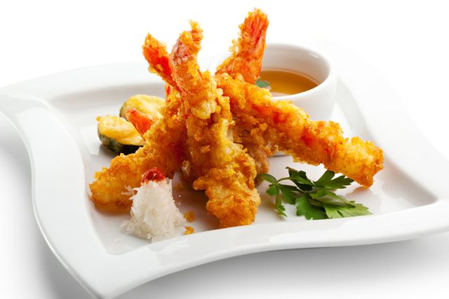 Golden battered fish
